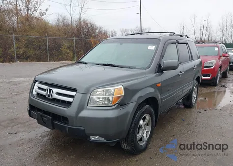 2007 Honda Pilot Ex-L from USA, damaged, VIN 2HKYF18637H501896
